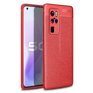 For VIVO X50 Pro+ Litchi Texture TPU Shockproof Case(Red)