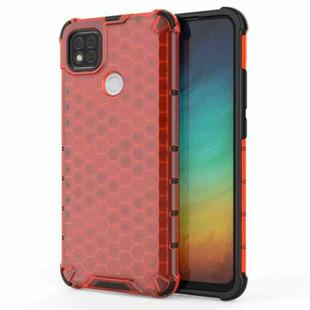 For Xiaomi Redmi 9C Shockproof Honeycomb PC + TPU Case(Red)