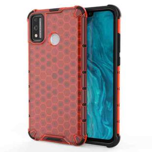 For Huawei Honor 9X Lite  Shockproof Honeycomb PC + TPU Case(Red)