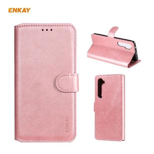 For Xiaomi Mi Note 10 Lite ENKAY Hat-Prince ENK-PUC014 Horizontal Flip Leather Case with Holder & Card Slots & Wallet(Pink)