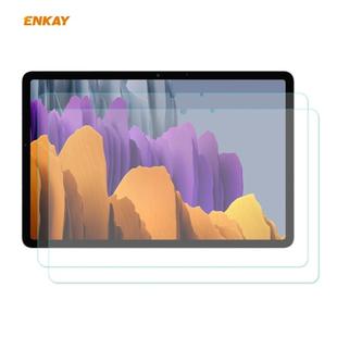 For Samsung Galaxy Tab S8 /Galaxy Tab S7 2 PCS ENKAY Hat-Prince 0.33mm 9H Surface Hardness 2.5D Explosion-proof Tempered Glass Protector