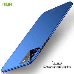 For Samsung Galaxy Note20 Ultra MOFI Frosted PC Ultra-thin Hard Case(Blue)