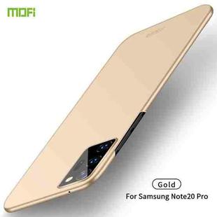 For Samsung Galaxy Note20 Ultra MOFI Frosted PC Ultra-thin Hard Case(Gold)
