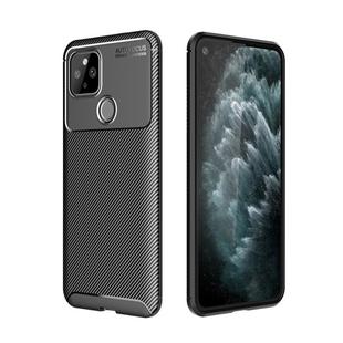 For Google Pixel 5 Carbon Fiber Texture Shockproof TPU Case(Black)