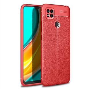 For Xiaomi Redmi 9C Litchi Texture TPU Shockproof Case(Red)