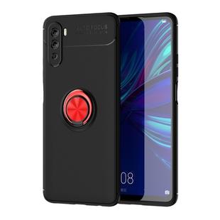 For Huawei Maimang 9 Metal Ring Holder 360 Degree Rotating TPU Case(Black+Red)(Black+Red)(Black+Red)