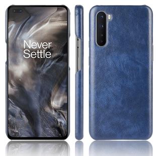 For OnePlus Nord Shockproof Litchi Texture PC + PU Case(Blue)
