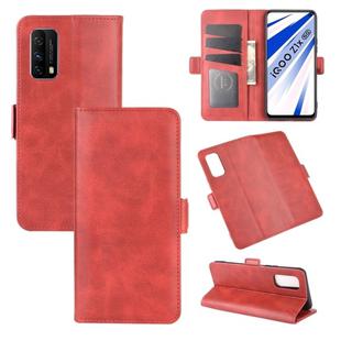 For Vivo iQOO Z1x Dual-side Magnetic Buckle Horizontal Flip Leather Case with Holder & Card Slots & Wallet(Red)