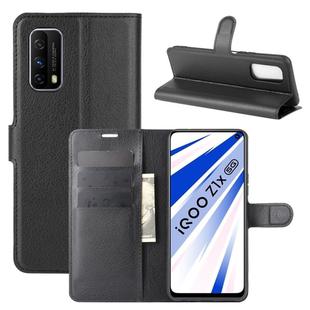 For Vivo iQOO Z1x Litchi Texture Horizontal Flip Protective Case with Holder & Card Slots & Wallet(Black)