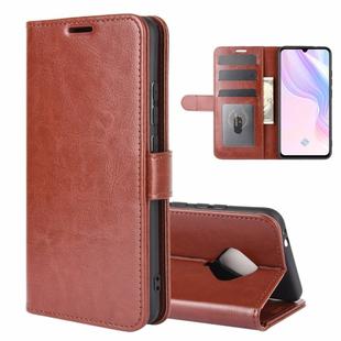 For Vivo V17(Russia)/X50 Lite/Y9S/S1 Pro R64 Texture Single Horizontal Flip Protective Case with Holder & Card Slots & Wallet& Photo Frame(Brown)