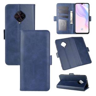 For Vivo  V17(Russia)/X50 Lite/Y9S/S1 Pro Dual-side Magnetic Buckle Horizontal Flip Leather Case with Holder & Card Slots & Wallet(Dark Blue)