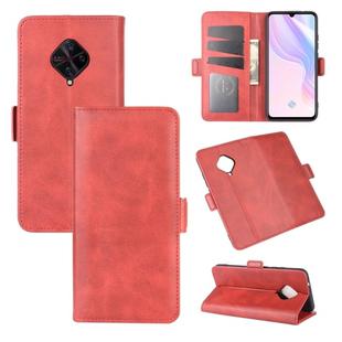 For Vivo  V17(Russia)/X50 Lite/Y9S/S1 Pro Dual-side Magnetic Buckle Horizontal Flip Leather Case with Holder & Card Slots & Wallet(Red)