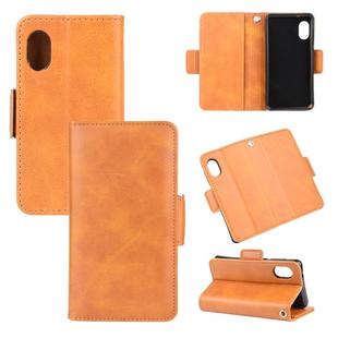 For Rakuten mini  Dual-side Magnetic Buckle Horizontal Flip Leather Case with Holder & Card Slots & Wallet(Yellow)