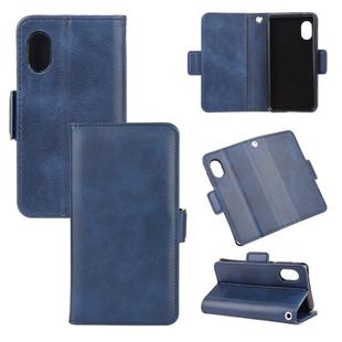 For Rakuten mini  Dual-side Magnetic Buckle Horizontal Flip Leather Case with Holder & Card Slots & Wallet(Dark Blue)