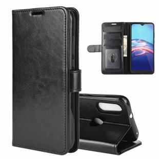 For Motorola Moto E 2020 R64 Texture Single Horizontal Flip Protective Case with Holder & Card Slots & Wallet& Photo Frame(Black)