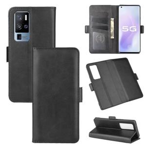 For Vivo X50 Pro+ Dual-side Magnetic Buckle Horizontal Flip Leather Case with Holder & Card Slots & Wallet(Black)
