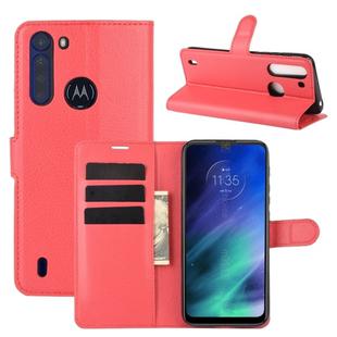 For Motorola One Fusion Litchi Texture Horizontal Flip Protective Case with Holder & Card Slots & Wallet(Red)