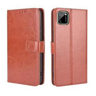 For OPPO Realme C11 Retro Crazy Horse Texture Horizontal Flip Leather Case with Holder & Card Slots & Photo Frame(Brown)