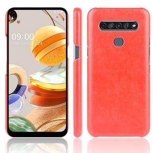 For LG K61 Shockproof Litchi Texture PC + PU Case(Red)