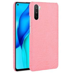 For Huawei Mate 40 Lite/Maimang 9 Shockproof Crocodile Texture PC + PU Case(Pink)