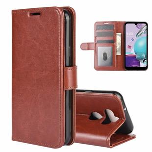 For LG K31/Aristo 5/Aristo 5 Plus R64 Texture Single Horizontal Flip Protective Case with Holder & Card Slots & Wallet& Photo Frame(Brown)