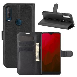 For Vodafone Smart V11 Litchi Texture Horizontal Flip Protective Case with Holder & Card Slots & Wallet(Black)