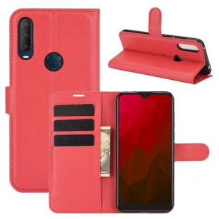 For Vodafone Smart V11 Litchi Texture Horizontal Flip Protective Case with Holder & Card Slots & Wallet(Red)