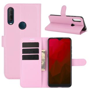 For Vodafone Smart V11 Litchi Texture Horizontal Flip Protective Case with Holder & Card Slots & Wallet(Pink)