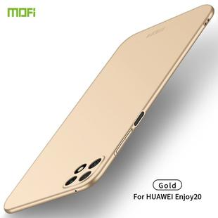 For Huawei Enjoy 20 MOFI Frosted PC Ultra-thin Hard Case(Gold)