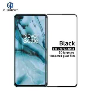 For OnePlus Nord PINWUYO 9H 3D Curved Full Screen Explosion-proof Tempered Glass Film(Black)