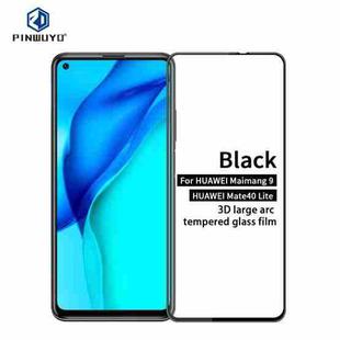 For Huawei Maimang 9 / Mate 40 Lite PINWUYO 9H 3D Curved Full Screen Explosion-proof Tempered Glass Film(Black)