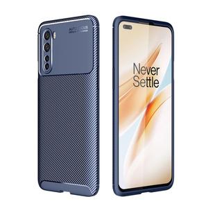 For OnePlus Nord Carbon Fiber Texture Shockproof TPU Case(Blue)