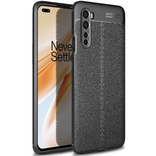 For OnePlus Nord Litchi Texture TPU Shockproof Case(Black)