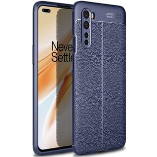 For OnePlus Nord Litchi Texture TPU Shockproof Case(Navy Blue)