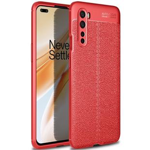 For OnePlus Nord Litchi Texture TPU Shockproof Case(Red)
