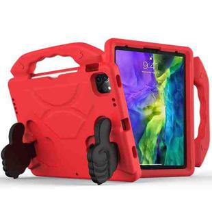 For iPad Pro 11 2020 EVA Shockproof Tablet Case with Thumb Bracket(Red)