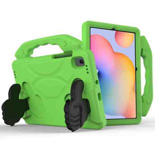 For Samsung Galaxy Tab S6 Lite / P610 Thumb Bracket EVA Shockproof Tablet Case(Green)