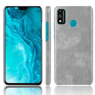 For Huawei Honor 9X Lite Shockproof Litchi Texture PC + PU Case(Gray)