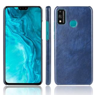 For Huawei Honor 9X Lite Shockproof Litchi Texture PC + PU Case(Blue)