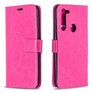 For Motorola Moto G8 Crazy Horse Texture Horizontal Flip Leather Case with Holder & Card Slots & Wallet & Photo Frame(Rose)