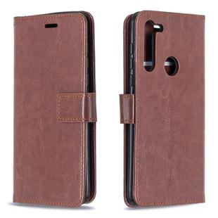 For Motorola Moto G8 Crazy Horse Texture Horizontal Flip Leather Case with Holder & Card Slots & Wallet & Photo Frame(Brown)