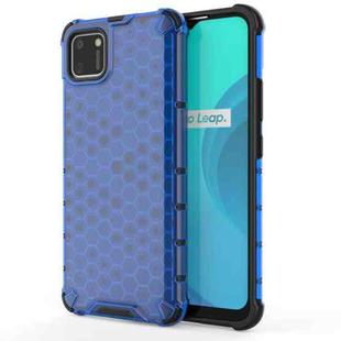 For OPPO Realme C15 Shockproof Honeycomb PC + TPU Case(Blue)