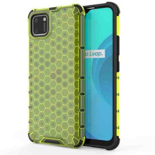 For OPPO Realme C15 Shockproof Honeycomb PC + TPU Case(Green)