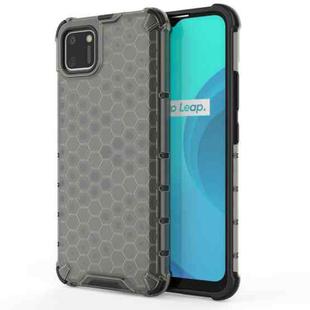 For OPPO Realme C15 Shockproof Honeycomb PC + TPU Case(Grey)