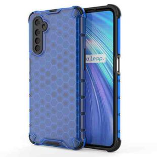 For OPPO Realme 6 Shockproof Honeycomb PC + TPU Case(Blue)