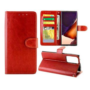 For Samsung Galaxy Note20 Ultra 5G Crazy Horse Texture Leather Horizontal Flip Protective Case with Holder & Card Slots & Wallet & Photo Frame(Brown)