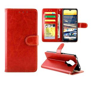 For Nokia5.3 Crazy Horse Texture Leather Horizontal Flip Protective Case with Holder & Card Slots & Wallet & Photo Frame(Brown)
