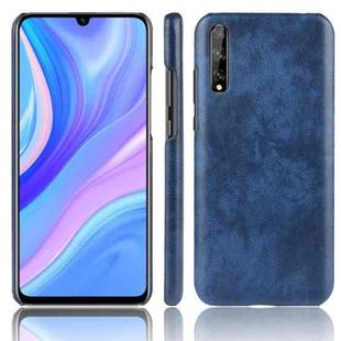 For Huawei P Smart S Shockproof Litchi Texture PC + PU Case(Blue)