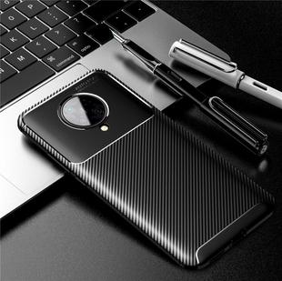 For  Xiaomi Redmi K30 Ultra Carbon Fiber Texture Shockproof TPU Case(Black)