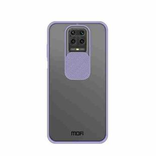 For Xiaomi Redmi Note 9S / Note9Pro MOFI Xing Dun Series Translucent Frosted PC + TPU Privacy Anti-glare Shockproof All-inclusive Protective Case(Purple)